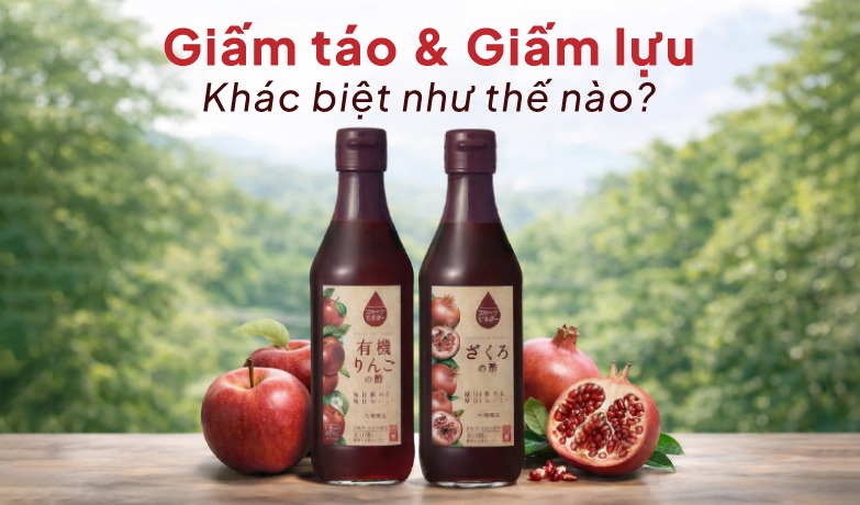 Giấm lựu hay giấm táo, loại nào tốt hơn?