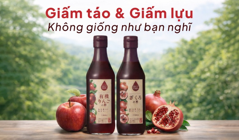 Giấm lựu hay giấm táo, loại nào tốt hơn?
