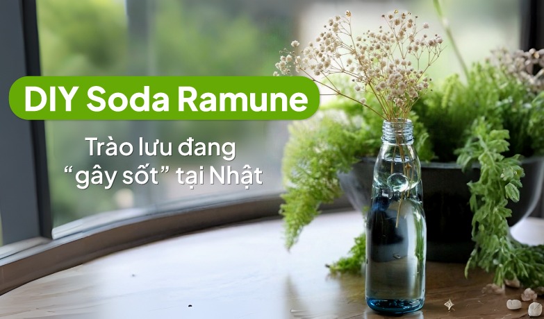 5 ý tưởng DIY đồ decor xinh từ chai Soda Ramune Nhật Bản 