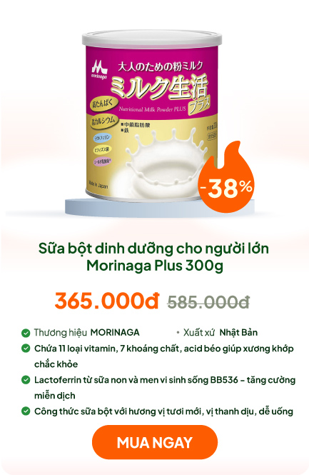 TPBS: Sữa bột dinh dưỡng cho người lớn Morinaga Plus 300g
