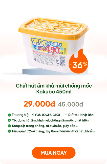Chất hút ẩm khử mùi chống mốc 450ml
