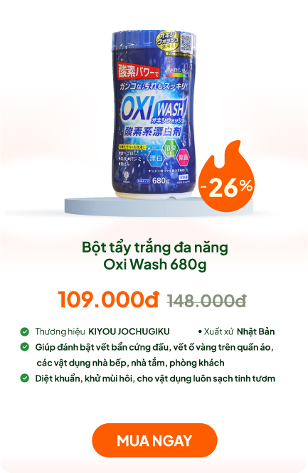 Bột tẩy trắng đa năng Oxi Wash 680g 