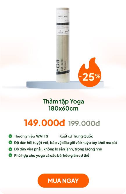 Thảm tập Yoga 180x60cm