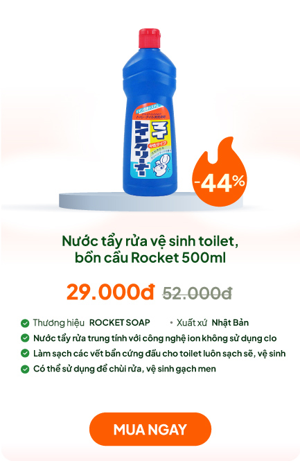 Nước tẩy rửa vệ sinh toilet, bồn cầu Rocket 500ml