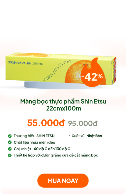 Màng bọc thực phẩm Shin Etsu 22cmx100m