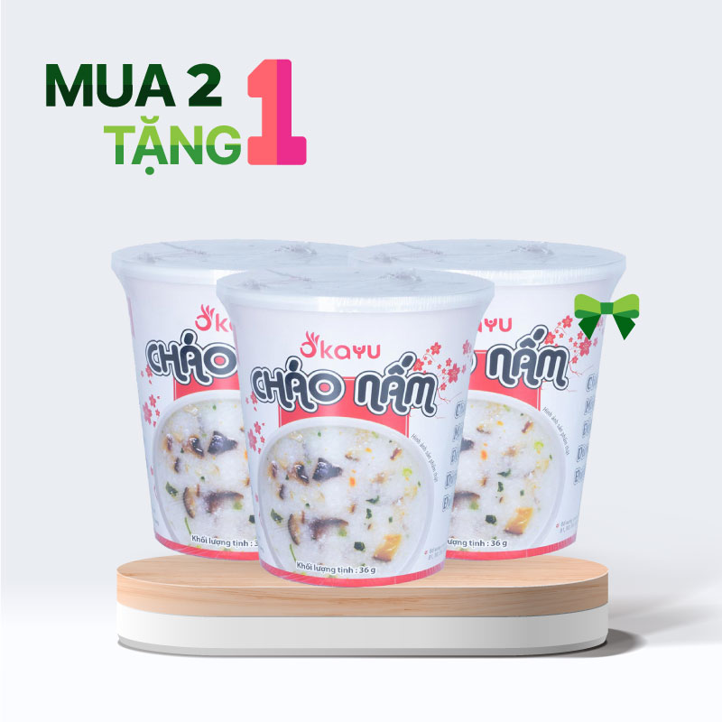 Combo mua 2 tặng 1 Cháo nấm Asuzac 36g