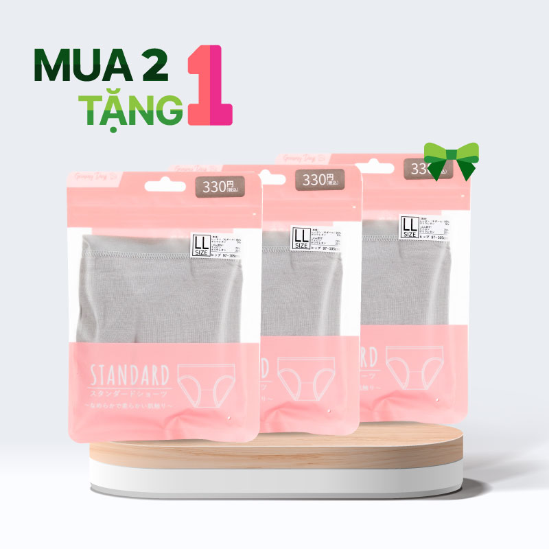 Combo mua 2 tặng 1 Quần lót nữ cao cấp siêu mềm mại màu trơn LL (Nhiều mẫu)