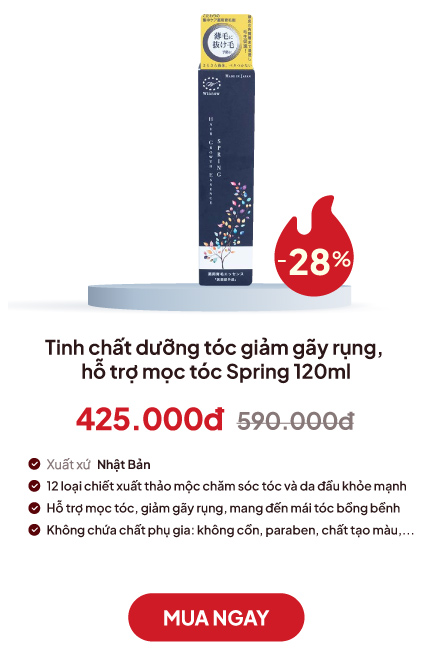 Tinh chất dưỡng tóc giảm gãy rụng, hỗ trợ mọc tóc Spring 120ml