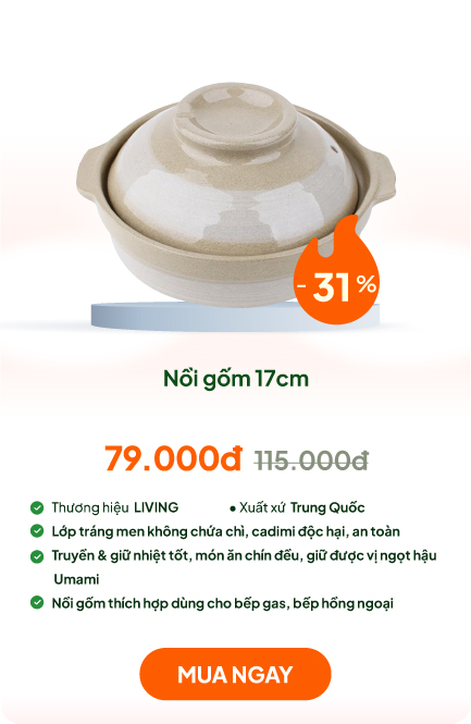 Nồi gốm 17cm