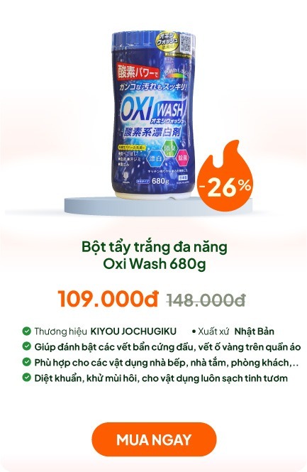 Bột tẩy trắng đa năng Oxi Wash 680g 
