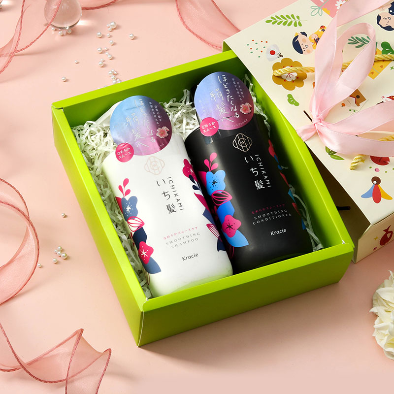 Giftset 8/3: Dầu gội Ichikami dưỡng tóc suôn mượt 480ml và dầu xả 480g