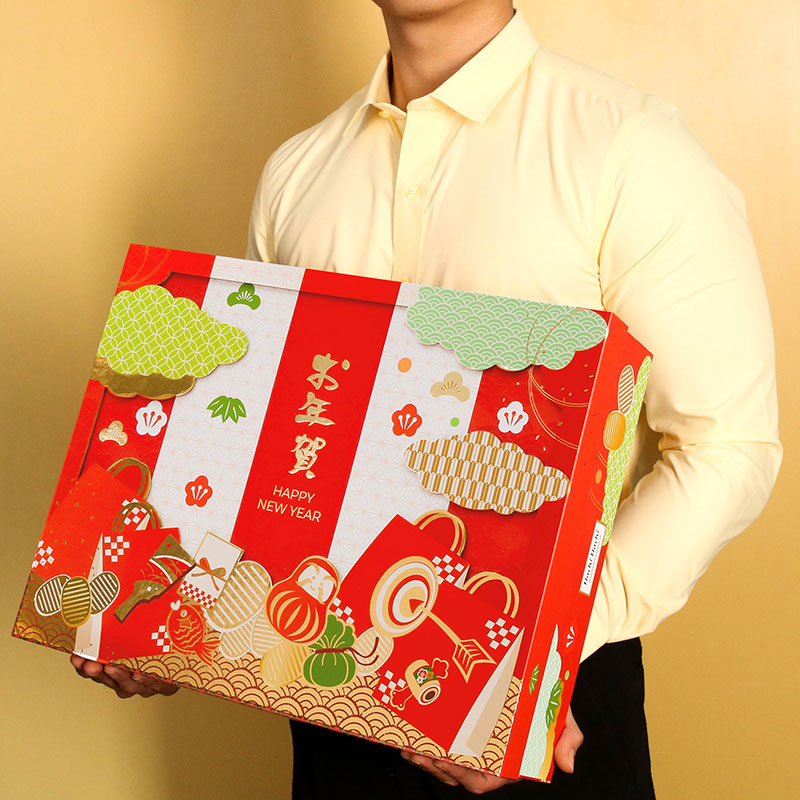 Hộp giấy hamper Hachi Hachi 2509-Mẫu 3 (đã gồm phí gói quà)