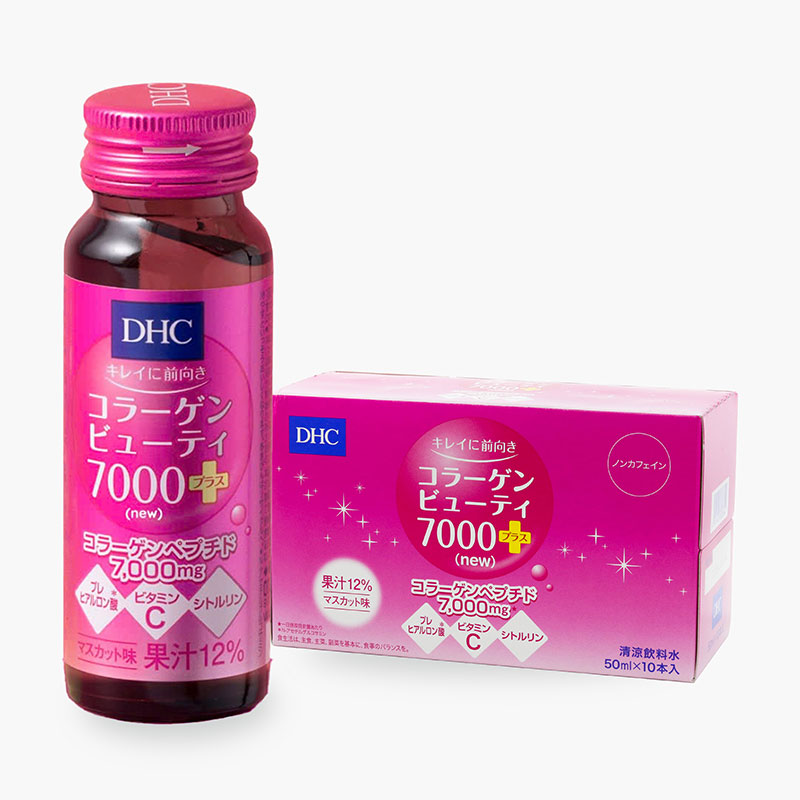 TPBVSK: Nước uống DHC collagen beauty 7000 plus (new) 50ml x 10 chai, tăng đàn hồi da