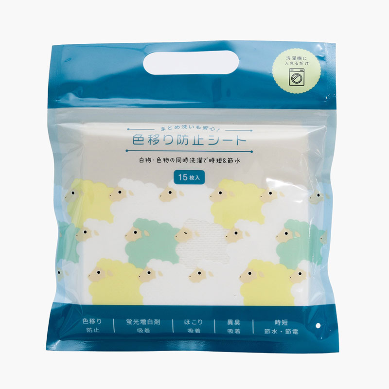 Giấy hút màu, chống loang màu quần áo hương hoa dịu nhẹ 15 miếng