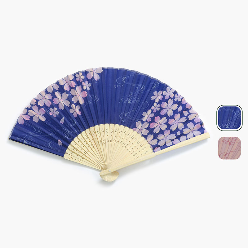 Quạt xếp cầm tay 21cm họa tiết Sakura  