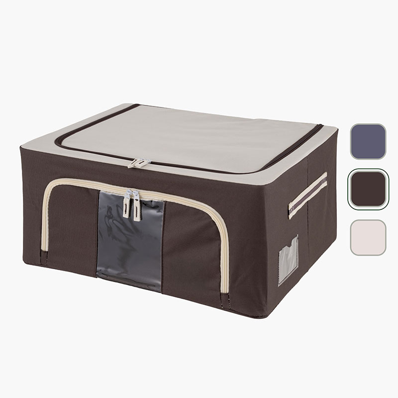 Hộp đựng quần áo gấp gọn có cửa sổ 50x40cm (Nhiều mẫu)-Giao mẫu ngẫu nhiên