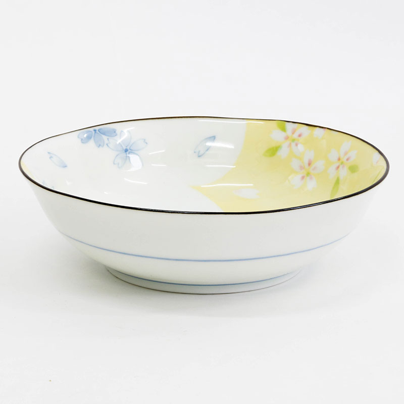 Tô sứ Nhật Bản 15.5cm (Sakura vàng), dùng được lò vi sóng