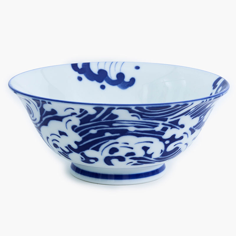 Tô sứ Nhật Bản, tô đại, bát ô tô, bát tô canh, bát ăn mì 19cm, dùng được lò vi sóng