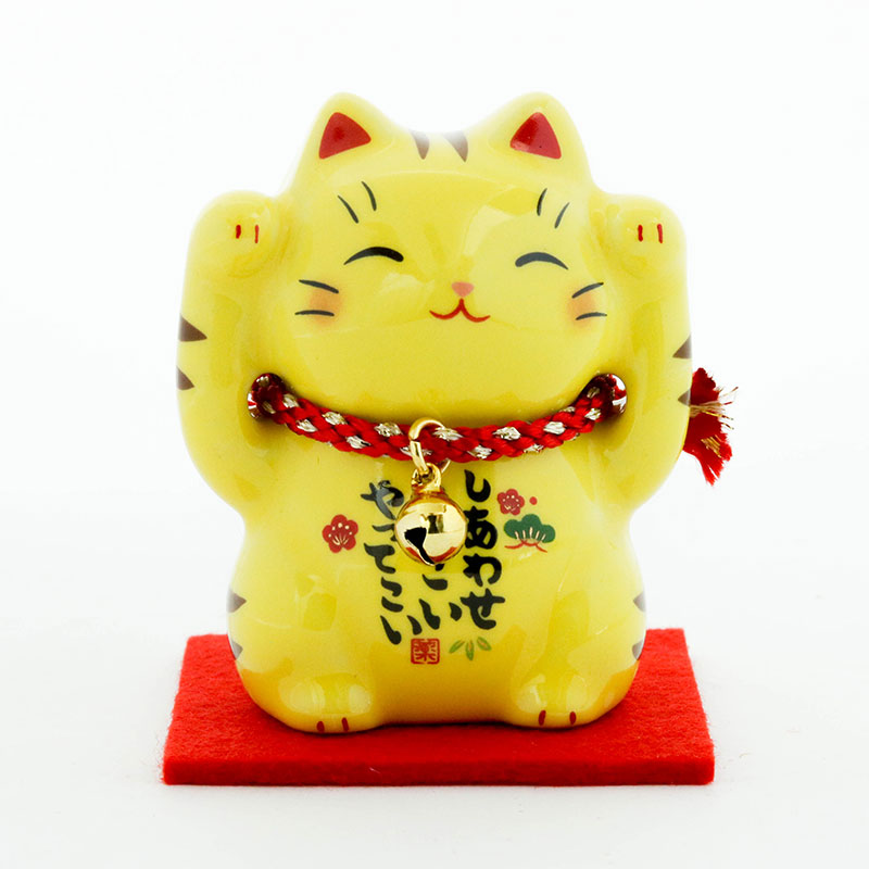 Mèo may mắn trang trí 6cm