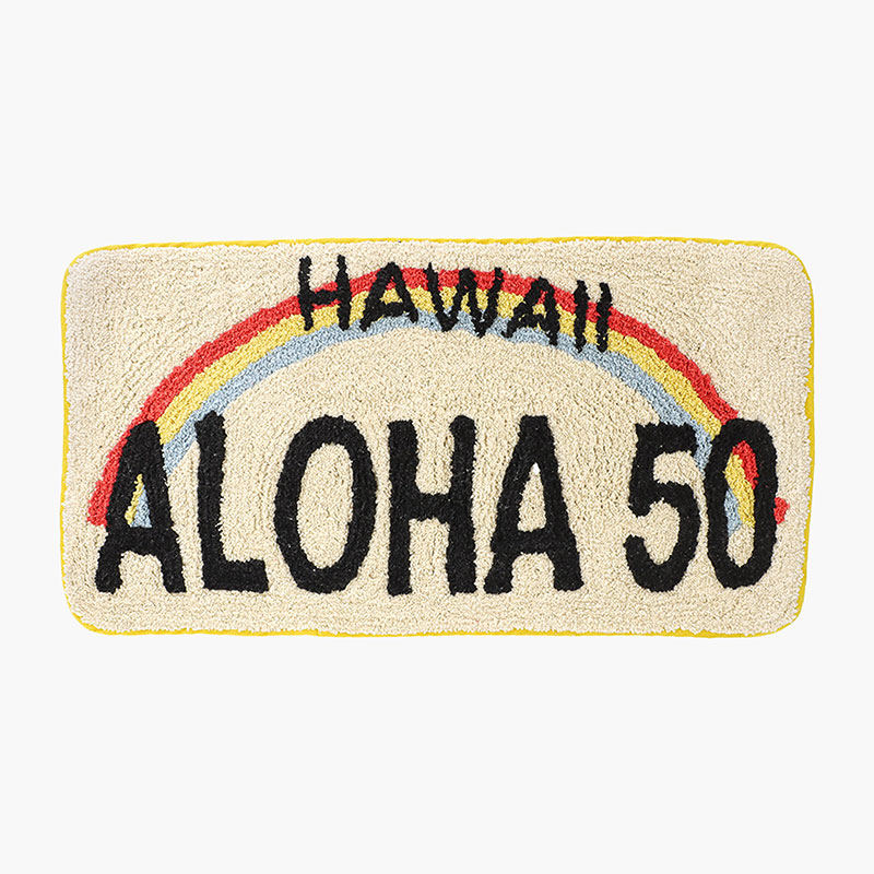Thảm chùi chân chống trượt Hawaii Aloha 60x30cm
