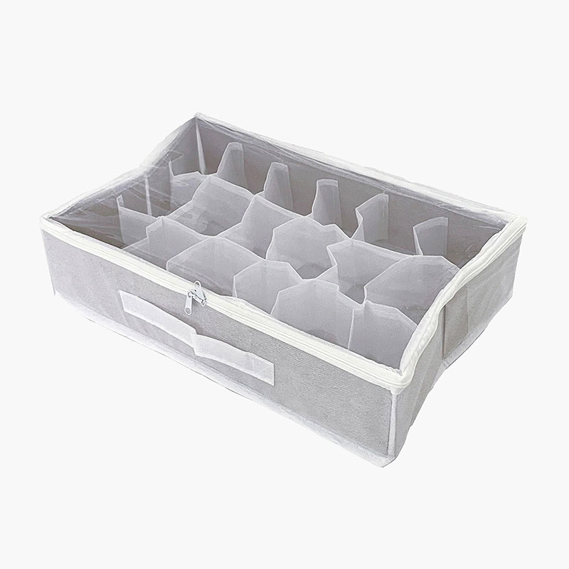 Hộp vải đựng đồ gấp gọn chia ngăn 18 ngăn 39x26cm