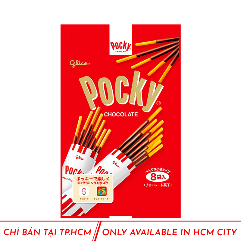 Bánh que Pocky Socola Nhật Bản 118.4g (14.8g x 8 gói) - Hachi Hachi Japan Shop