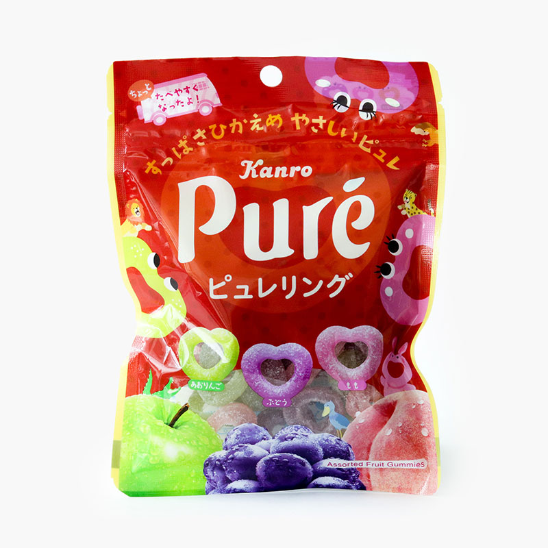 Kẹo dẻo trái cây Nhật Bản Kanro Pure 63g (Nhiều mẫu)-Giao mẫu ngẫu nhiên