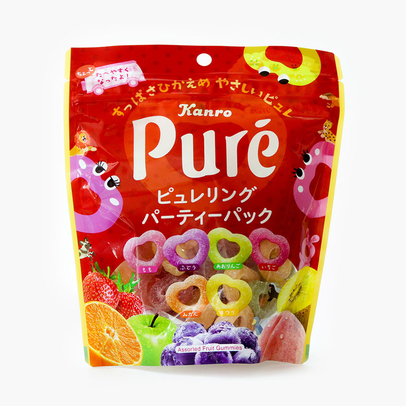 Kẹo dẻo trái cây Nhật Bản Kanro Pure 156g (Nhiều mẫu)-Giao mẫu ngẫu nhiên