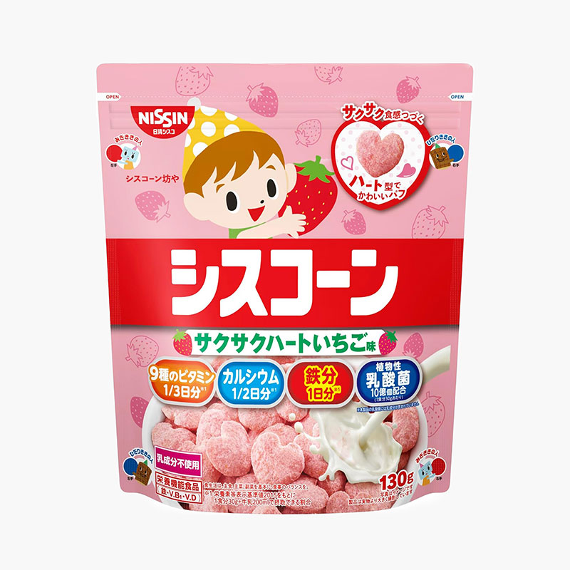 TPBS: Ngũ cốc dinh dưỡng Nhật Bản Nissin Ciscorn vị dâu 130g