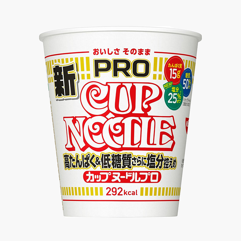 Mì ly Nissin Nhật Bản vị nước tương 75g, thêm Protein, giảm muối, đường