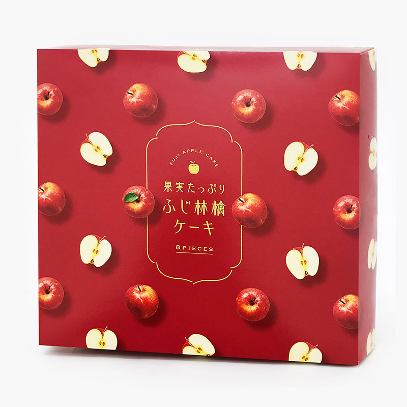 Bánh bông lan nhân táo Nhật Bản Nakajima 360g (8 cái)