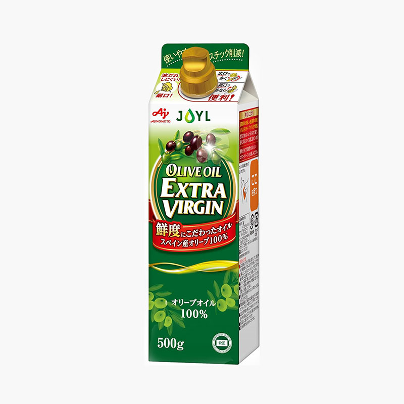 Dầu olive Nhật Bản Extra Virgin Ajinomoto 500g (Hộp giấy)