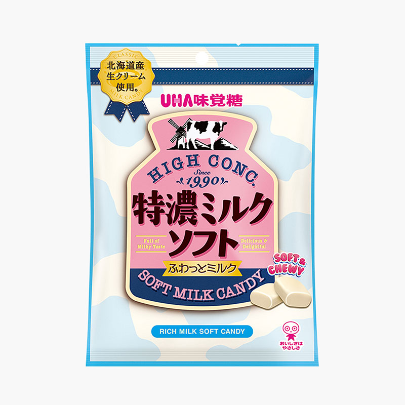 Kẹo Nhật Bản UHA sữa mềm Tokuno vị nguyên bản 70g