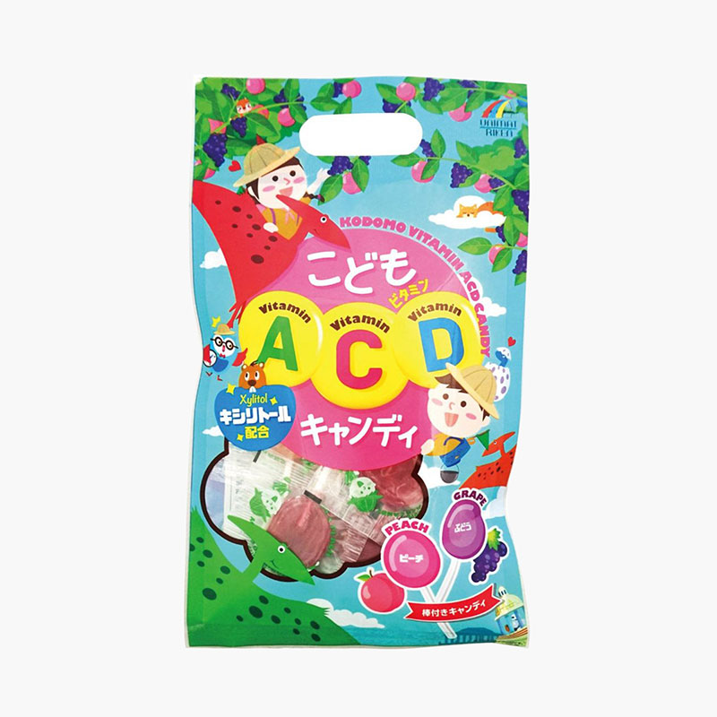 TPBS: Kẹo mút Unimat vị nho đào bố sung vitamin A, C, D 56g