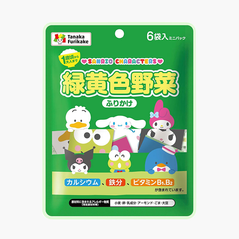 Gia vị rắc cơm 7 loại rau củ Tanaka 10.8g (1.8gx6 gói)