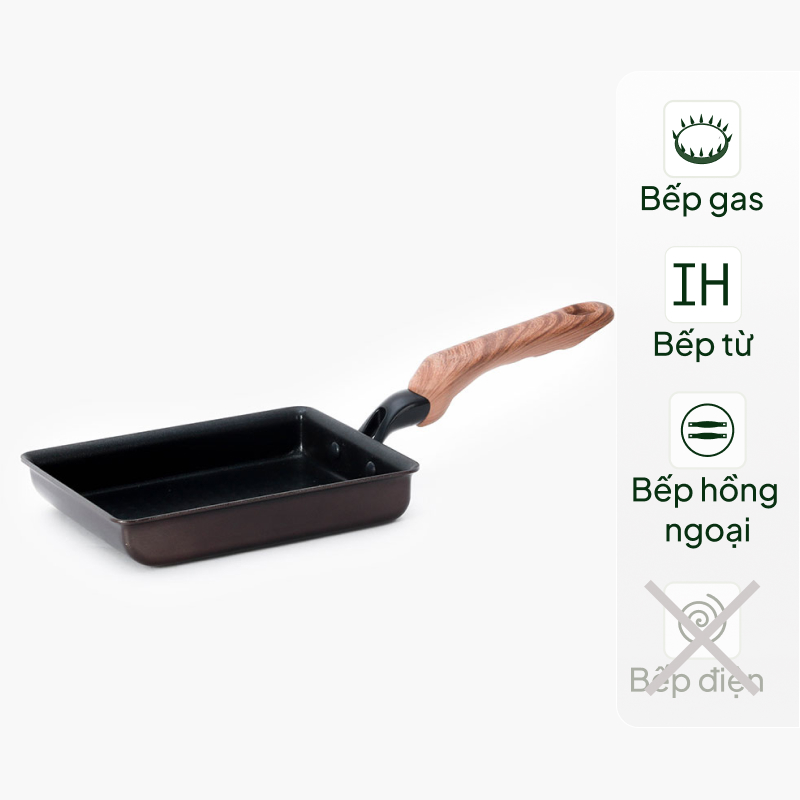 Chảo chống dính Puntec Nhật Bản 14.4x19.4cm