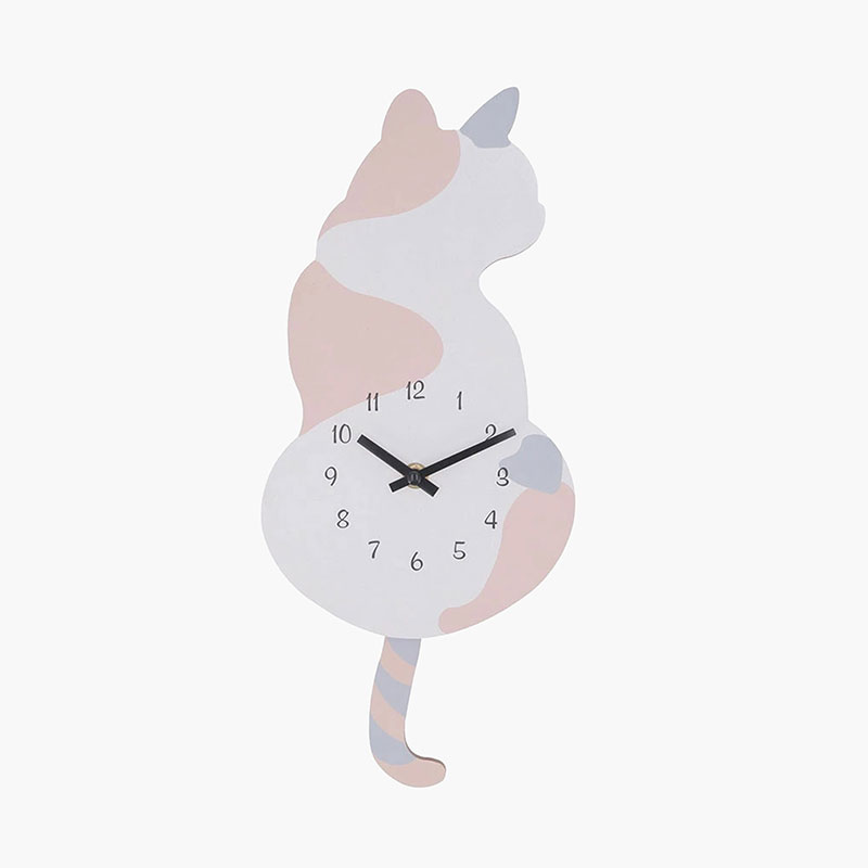 Đồng hồ treo tường 17.6x4.5cm (Hình mèo)