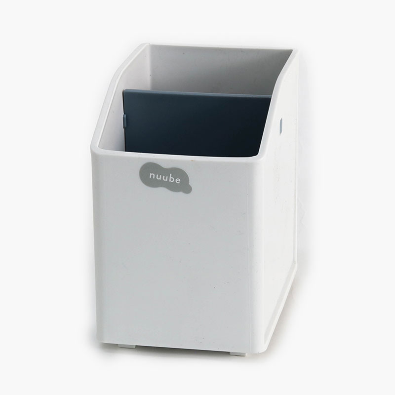 Ống đựng bút, văn phòng phẩm, cọ trang điểm Nhật Bản 2 ngăn 7x10cm