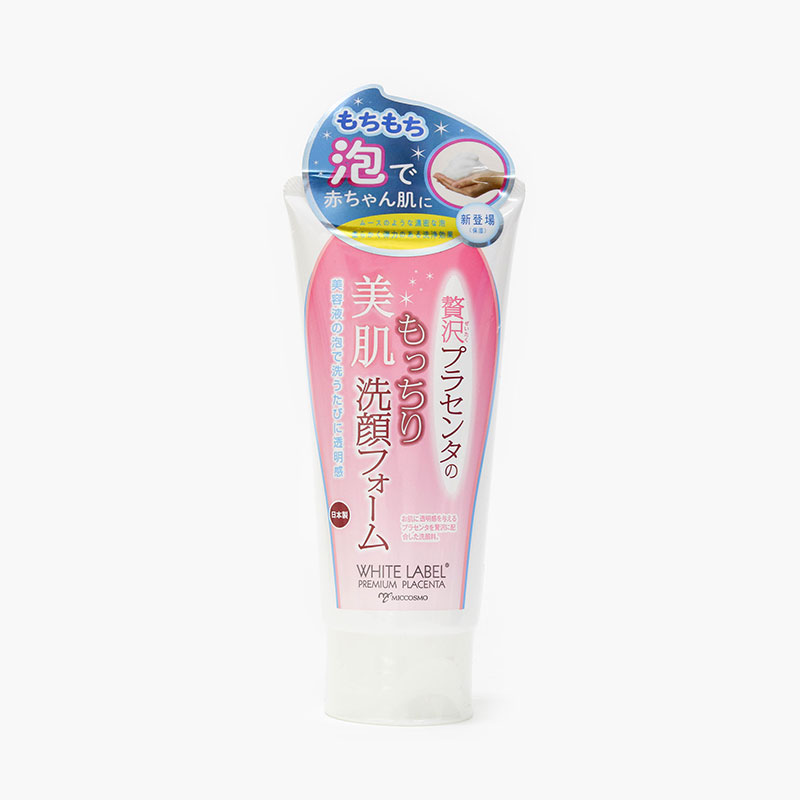Sữa rửa mặt Nhật Bản trắng sáng da, giảm nếp nhăn White label premium placenta wash 110g
