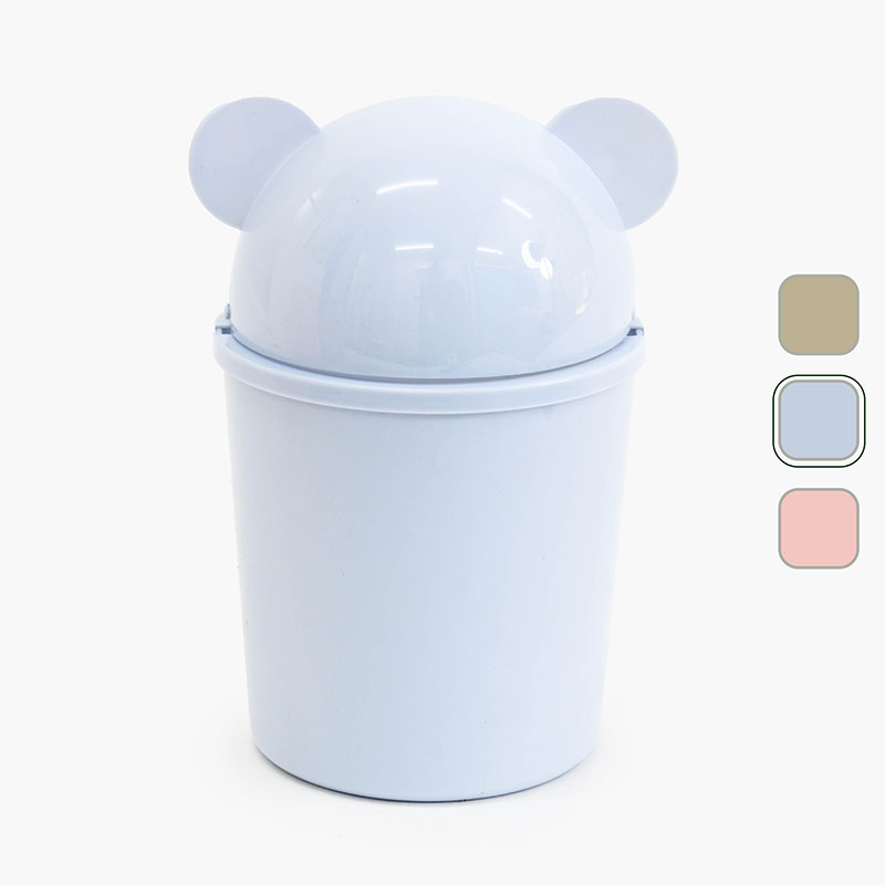Thùng rác mini hình gấu 13.3x18.5cm (Nhiều mẫu)-Giao mẫu ngẫu nhiên