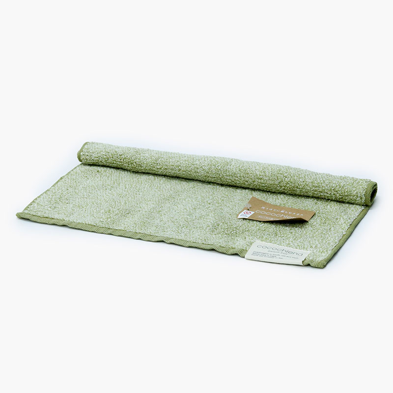 Khăn vải cotton siêu thấm hút Nissen 34x35cm Cocochiena CE-4010GR Green