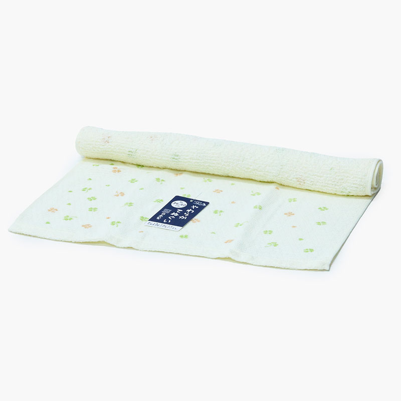 Khăn Tenugui cotton Nissen 34x90cm Happy Clover SZ-4503Y Yellow