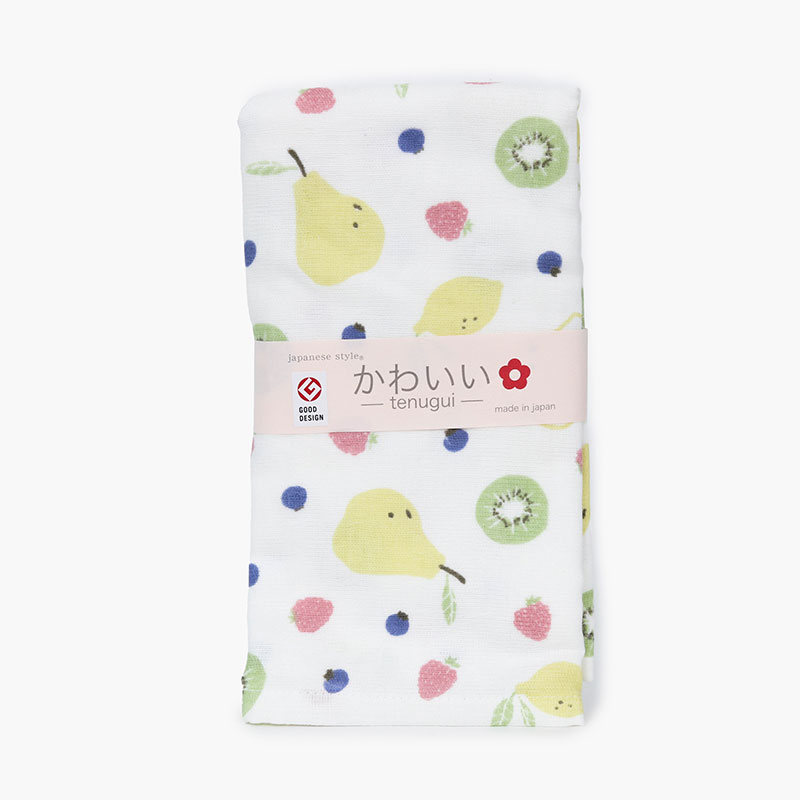 Khăn Tenugui cotton Nhật Bản Nissen 34x90cm Japanese Style Fruity JK-67171COL