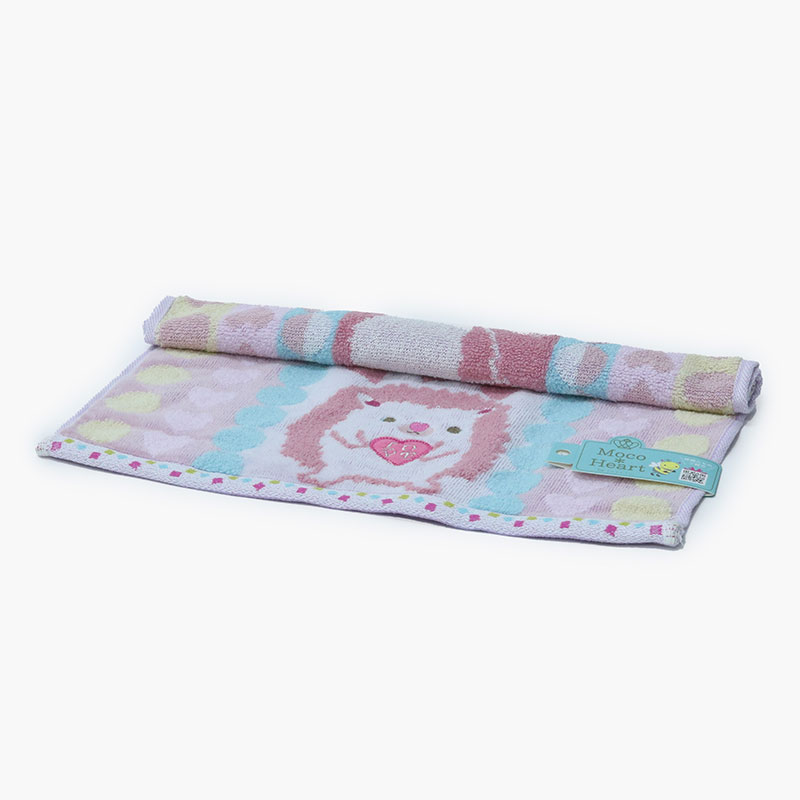 Khăn vải cotton Nissen 34x34cm Moco Heart Moco Macaron FS-4545P Pink