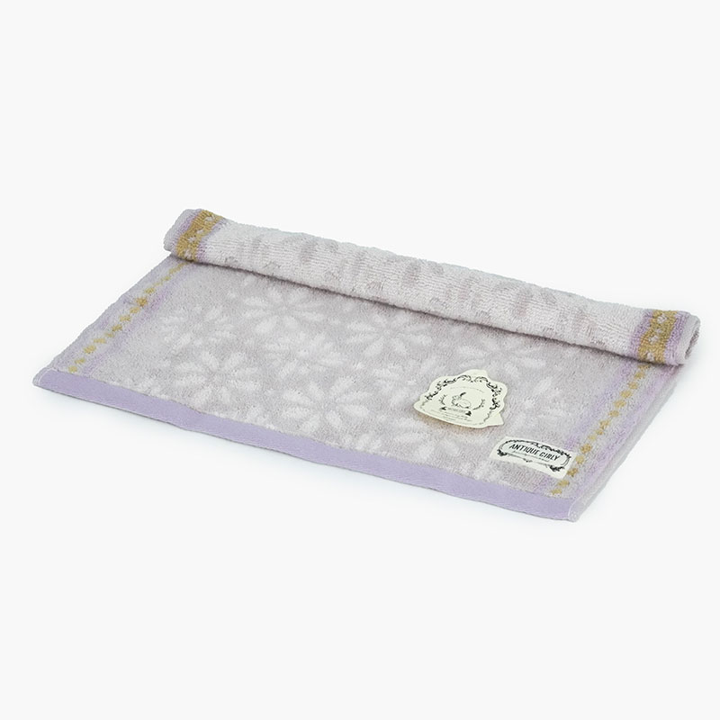 Khăn vải cotton Organic Nissen 34x35cm Antique Girly  AG-3506V Violet