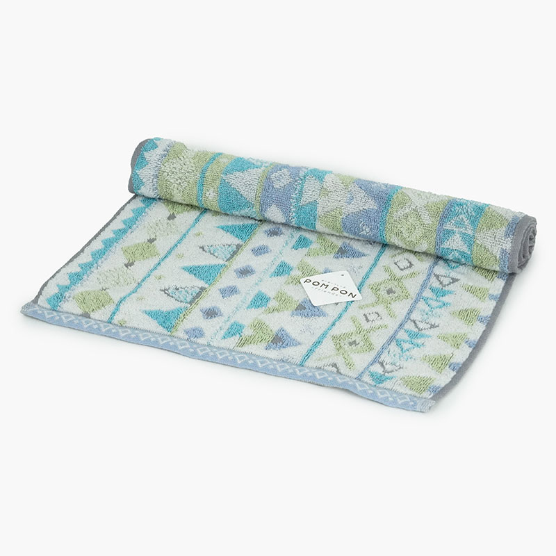 Khăn vải cotton Nissen 34x80cm Pom Pon Snic PP-5019B Blue