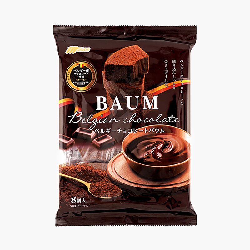 Bánh Baumkuchen vị Socola cắt lát 160g (8 cái)