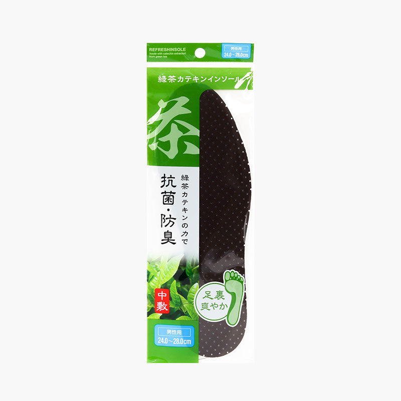Miếng lót giày trà xanh kháng khuẩn khử mùi cho nam Free size 24-28cm