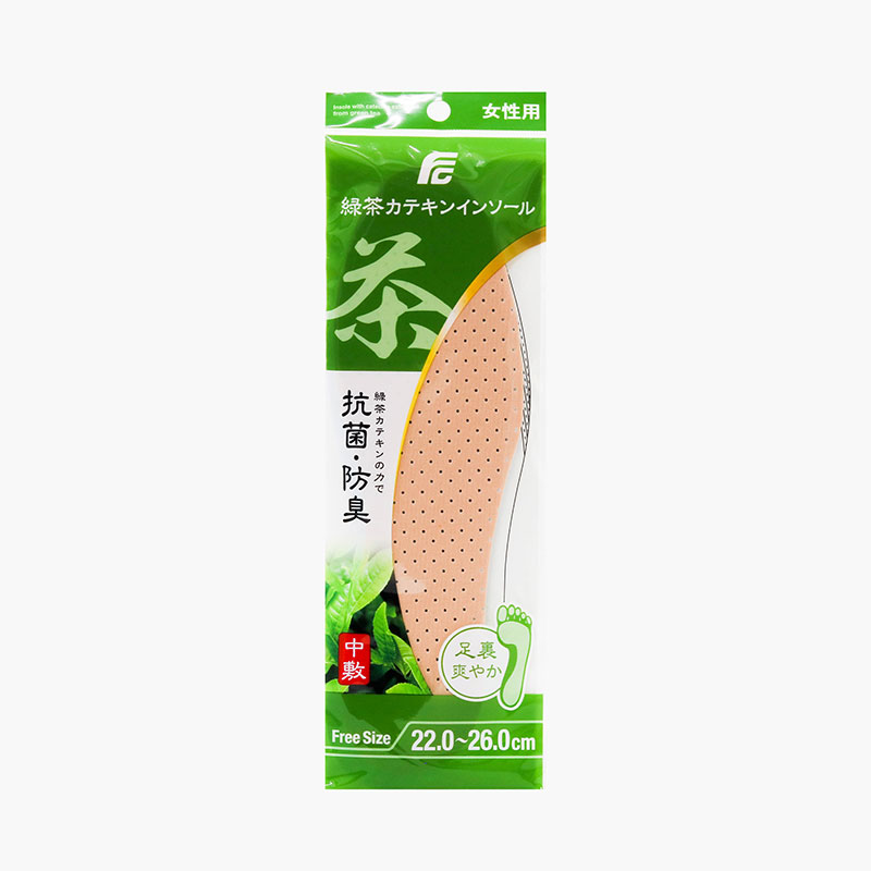 Miếng lót giày trà xanh kháng khuẩn khử mùi cho nữ Free size 22-26cm