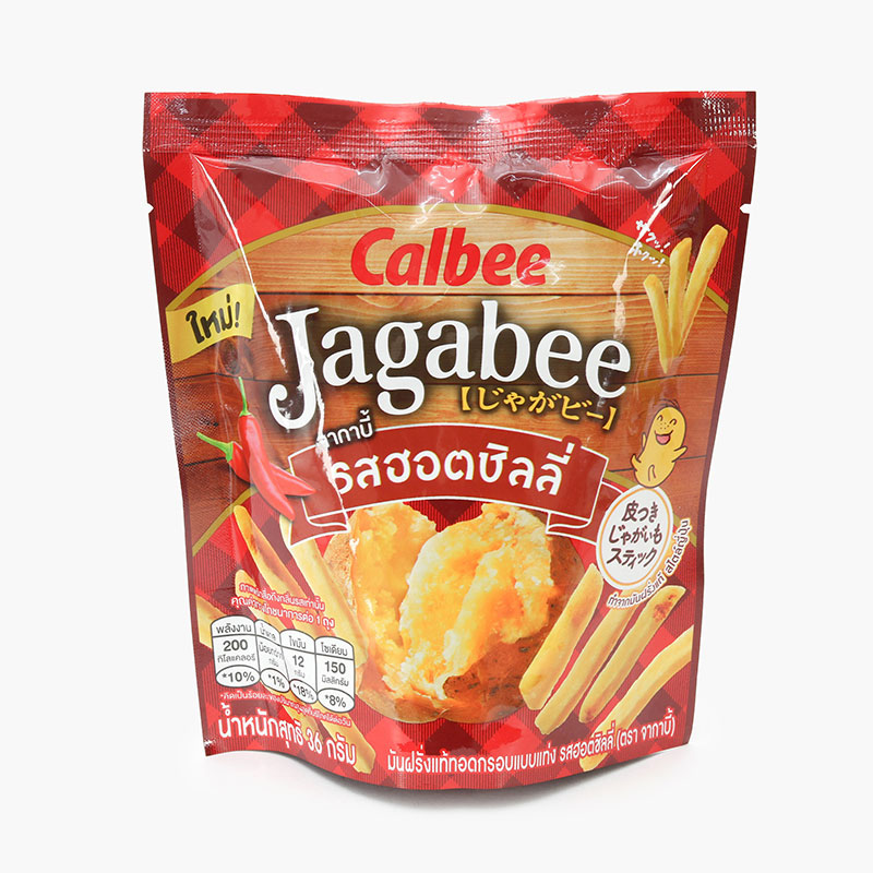 Snack khoai tây Calbee Jagabee vị ớt cay 36g
